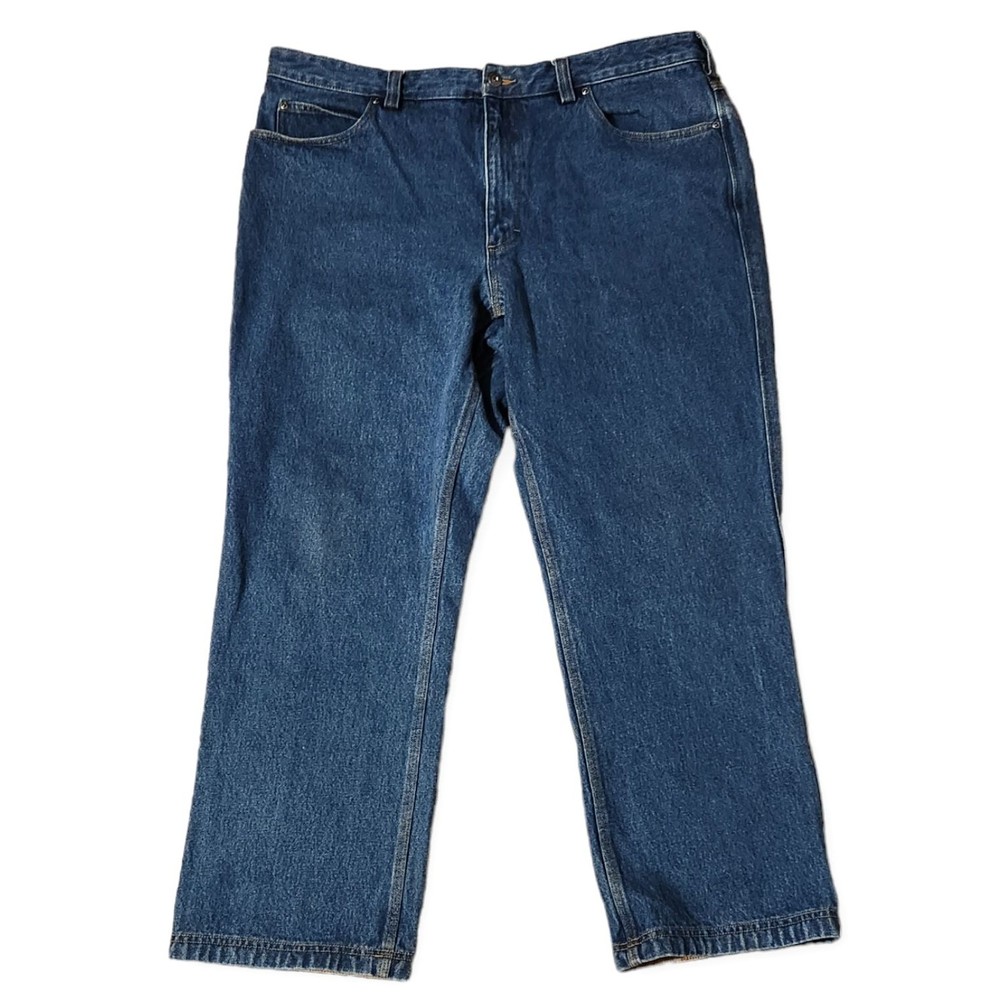 Duluth Trading Co Jeans 100% Cotton Ballroom Medium Blue Wash Men's 40" x 30"
